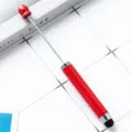 Κόκκινο πολυλειτουργικό στυλό χαντρών DIY, δημιουργική γραφίδα οθόνης αφής για δώρο. - Μπορντό