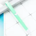 Plastic click ballpoint pen with large clip, smooth writing office and school stationery tool. - Colored Stem - Candy Green