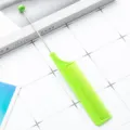 Green Plastic Pin Tail Comb Beaded Metal Needle Fine Tooth Hair Styling Tool Variant - Candy Green