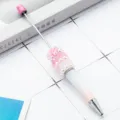 Penna a sfera rosa DIY con perline di rose e strass brillanti dal design sfumato. - Punta a Proiettile 1.0 / Gradiente Rosa Rosso Bianco Rosa