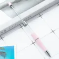 Stylo à bille de perles tube vide DIY rose pour papeterie artisanale créative et design. - Rose Clair Bonbon