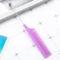 Purple plastic pintail styling comb with metal tail pin and decorative bead for hair braiding. - Candy Purple