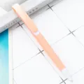 Light orange plastic retractable ballpoint pen with white clip for office school stationery. - Colored Handle - Macaron Light Pink