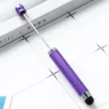 Πολυλειτουργικό DIY στυλό με χάντρες και οθόνης αφής σε μωβ χρώμα για σχετική παραλλαγή. - Βαθύ μωβ