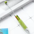 DIY mehrfarbige Plastik Perlen Kugelschreiber, 4-in-1 Strass Tagebuch Stift für Studenten. - Matcha Grün