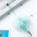 Blaue flauschige Perlenkugelschreiber, DIY kreative Perlenstift für Büro Schreibwaren. - Bonbonblau