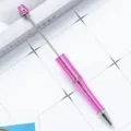 DIY Στυλό με Χάντρες Ροζ Μεταλλικό Φινίρισμα Δημιουργικό Στυλό Διακοσμημένο Με Χάντρες - Γαλβανισμένο Ροζ