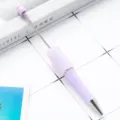 DIY διακοσμητικό στυλό με χάντρες και λαμπερά στρας μεταλλικό για προσαρμοσμένα κοσμήματα - Macaron ανοιχτό μωβ (στυλ ζάχαρης)