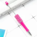 Bolígrafo de Cuentas DIY Estrás Perla Decorado Pluma de Cristal Papelería Creativa - Estilo perla / Rosa rojo