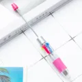 Kreativer Mehrfarben-Kugelschreiber mit teleskopischem Metallzeiger, niedliche Schreibware. - Fuchsia