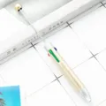 DIY beadable ballpoint pen with multi-color push buttons and metal rod for custom creative crafts. - Champagne Gold