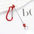 Creatieve DIY kraal karabijnhaak D-lock metalen haak handtas accessoire voor sieraden maken - Rood