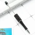 Creative DIY rhinestone beaded ballpoint pen, sparkling black crystal diamond office stationery - Rhinestone Wrapped Style / Black