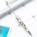 DIY graduation theme beadable ballpoint pen with metal tip and printed plastic barrel. - Graduation Season No. 8