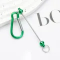 Metal DIY kralen karabijnhaak sleutelhanger haak voor sieraden maken en tassen decor. - Groen