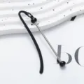 Metal beaded bookmark DIY craft black book clip stylish student graduation souvenir gift. - Black