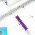 Bolígrafo multicolor con purpurina morada y bastón de cuentas decorativo para manualidades. - Púrpura profundo