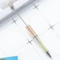 Στυλό χάντρας DIY από μέταλλο και πλαστικό περιστρεφόμενο στυλό γραφική ύλη δημιουργικό εργαλείο - Ροζ Χρυσό Ντεγκραντέ
