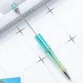 Δημιουργικό στυλό χάντρας DIY με μεταλλική ράβδο και πράσινο στέλεχος για χειροτεχνίες. - Μπλε Διαβάθμιση