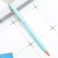 Metal ballpoint pen light blue business office school writing stationery gift smooth pen - Candy Light Blue