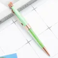 Crystal crown ballpoint pen light green metal luxury office school gift supply item - Candy Green