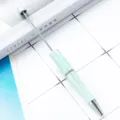 Ανοιχτό πράσινο στυλό χάντρας DIY με μεταλλική ράβδο για δημιουργική γραφική ύλη γραφείου. - Σμαραγδένιο πράσινο