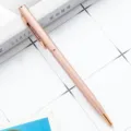 Rose gold metal ballpoint pen for business office, sleek smooth writing metal pen. - Rose Gold
