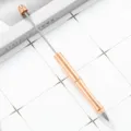 Rose gold eternal pencil, DIY beadable metal pencil for sketching and writing, long-lasting. - Electroplated Rose Gold