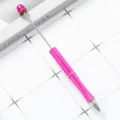 Pink DIY beadable eternal pencil inkless everlasting metal writing pen for student art sketching drawing. - Rose Red