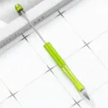 Eternal pencil erasable metal leadless sketch art writing pen diy beaded school supply - Matcha Green