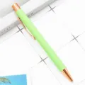 Stylo à bille vert menthe avec détails en or rose, stylo métallique rétractable pour bureau. - Vert Bonbon