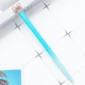 Cute crystal metal ballpoint pen with stylish mouse ear design for students and gifts. - Blue Gradient