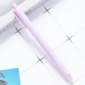 Light purple retractable ballpoint pen, minimalist press stationery tool for daily study. - Light Purple