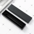 Scatola regalo rettangolare nera per penna con coperchio e base, ideale per penne stilografiche. - Nero