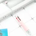Bolígrafo de cuentas de 4 colores DIY rosa bolígrafo retráctil creativo de plástico - Rosa Caramelo