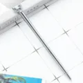 Leuke kristallen hertshoofd metalen pen, stijlvol kantoor schrijfwaren cadeau, zilveren balpen - Verzilverd