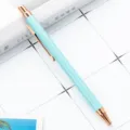 Metal Retractable Ballpoint Pen Candy Color Office Student Writing Ballpoint Pens - Candy Blue