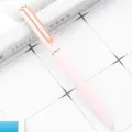 Candy color metal ballpoint pen with twist action, elegant pink body and rose gold clip for office. - Candy Pink