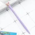 Paarse balpen met schattig hertenkop opzetstuk, perfect schattig briefpapier cadeau voor kantoor. - Snoeppaars