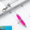 DIY στυλό με χάντρες μέταλλο μίνι καραμέλα χρώμα περιστρεφόμενο με μπρελόκ για χειροτεχνία - Τριανταφυλλί (στυλ μπρελόκ)
