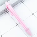 Pink retractable ballpoint pen clear barrel DIY insert paper plastic pen cute stationery cute design - Candy Pink