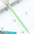Schattige hertvormige kristallen gelpen, groene minimalistische briefpapier kantoor gift. - Snoepgroen