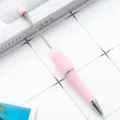 Στυλό διακοσμημένο με χάντρες DIY και ροζ στρασς glitter για δημιουργική γραφή και χειροτεχνία. - Ανοιχτό ροζ της καραμέλας (στυλ ζάχαρης)