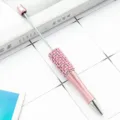 DIY beadable pen pink rhinestone pearl beaded metal ballpoint pen handmade craft supply 1pc - Pearl Style / Pink