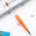 Portokali stylos me chantia DIY kai lampero strass gia dimiourgikes kataskeves craft tora - Νέον πορτοκαλί (στυλ ζάχαρης)