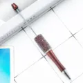 DIY στυλό με στρας και γκλίτερ για δώρο, δημιουργικό αξεσουάρ γραφικής ύλης όμορφο και χρήσιμο. - Καφέ χρώμα του καφέ με χρυσό γκλίτερ (στυλ ζάχαρης)