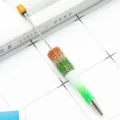 Orange green gradient rhinestone bead ballpoint pen, DIY creative handmade crystal pen. - Gradient Style / Orange White Green Gradient