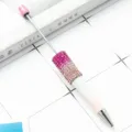 DIY rhinestone bead pen variant, sparkling crystal ballpoint pen for handmade crafts and writing. - Gradient Style / Rose Red White Pink Gradient