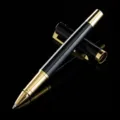 Bolígrafo de metal negro y dorado, elegante bolígrafo de regalo para negocios. - Negro y Oro