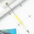 Μεταλλικό στυλό DIY με κίτρινη ντεγκραντέ λαβή, ιδανικό για εξατομικευμένα δώρα. - Λευκό-κίτρινο ντεγκραντέ (ασημένια μέρη)